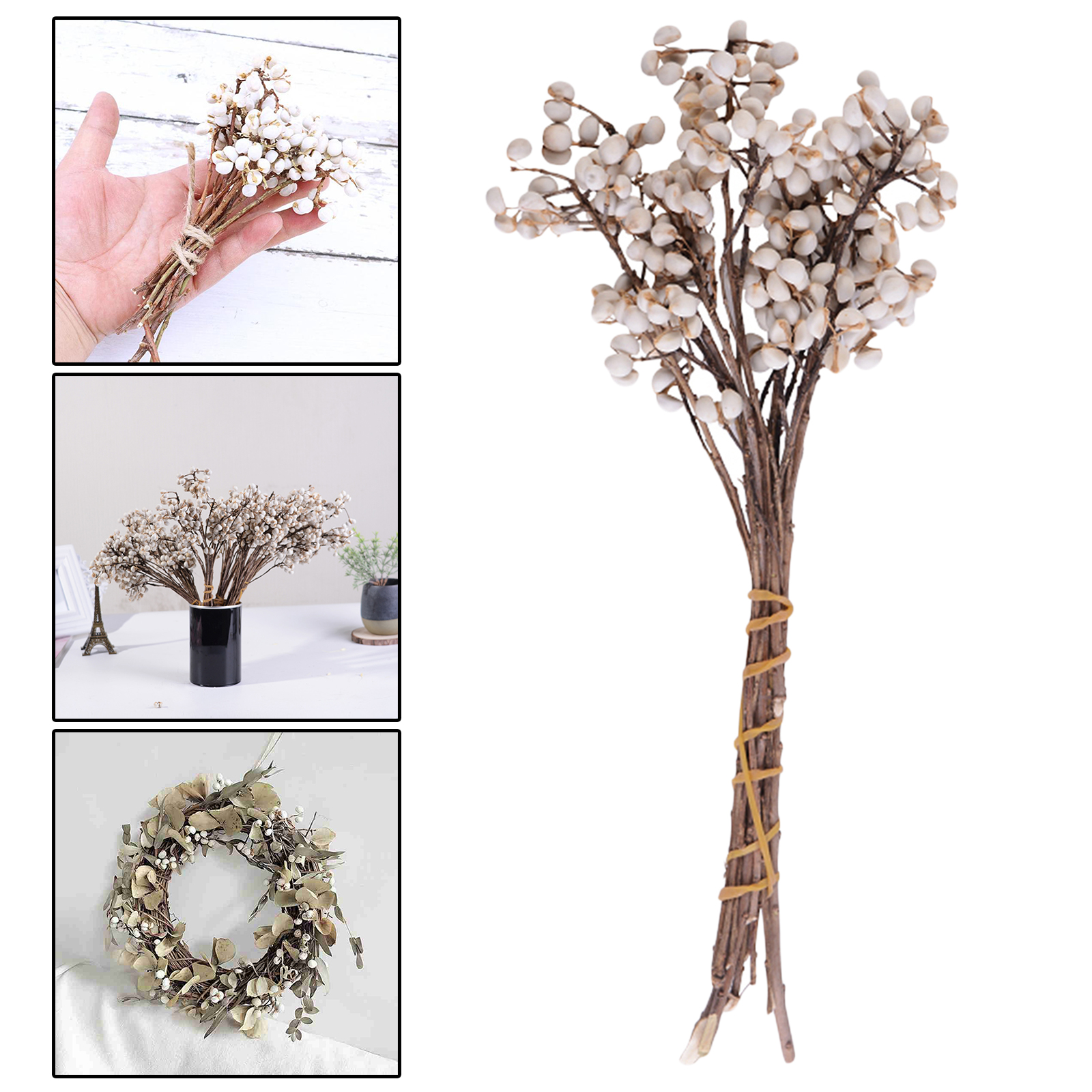 Cotton Ball Stems Plants Branches Stalks Vase Filler DIY Wedding Home Decor