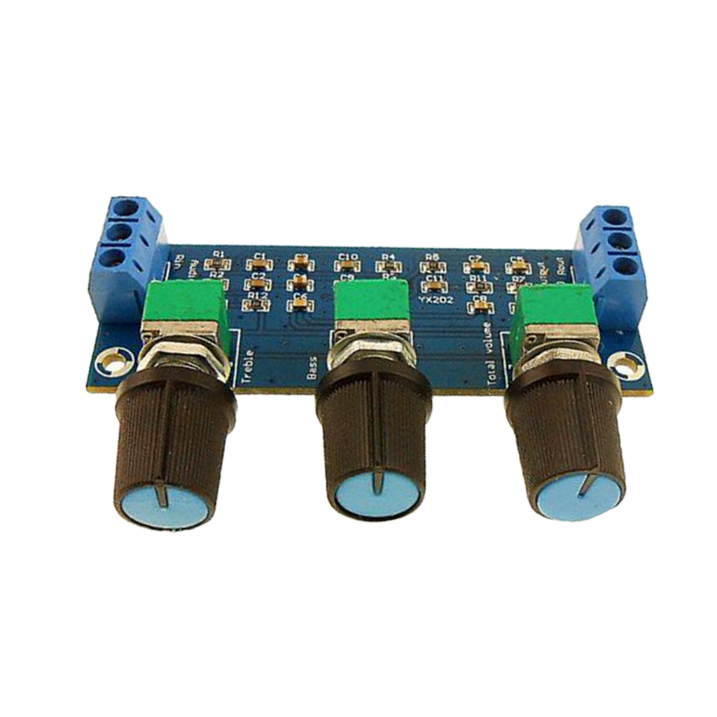 Amplifier Passive Tone Board Pre-amplifier Sound Adjustable Module 2-Channel