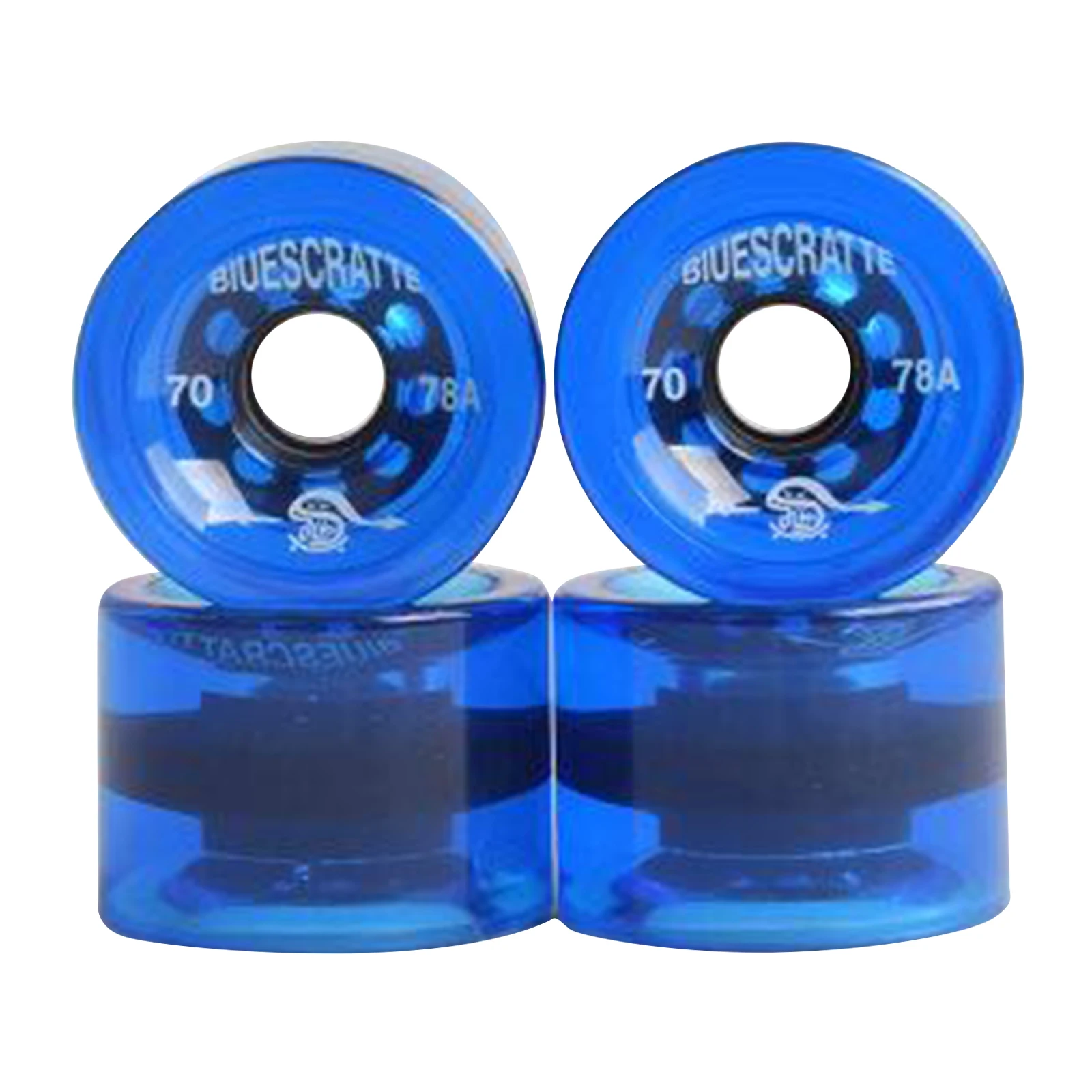 4pcs/Pack 70mm Longboard PU Wheel Replacement Skateboard 78A Hardness Wheels Cruising Wheel ABEC-9 Bearings Outer Cover