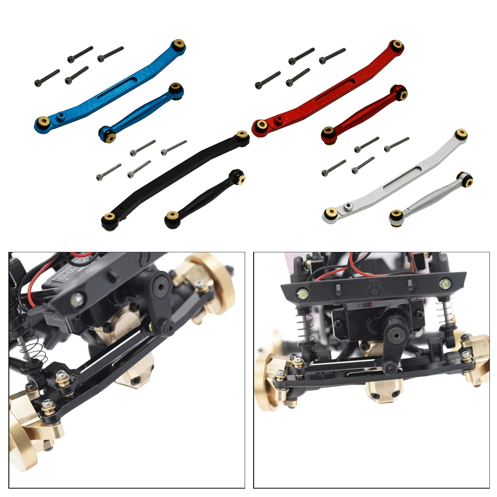 Steering Rod Links Linkage for Axial SCX24 AXI00002 AXI90081 RC Car Parts