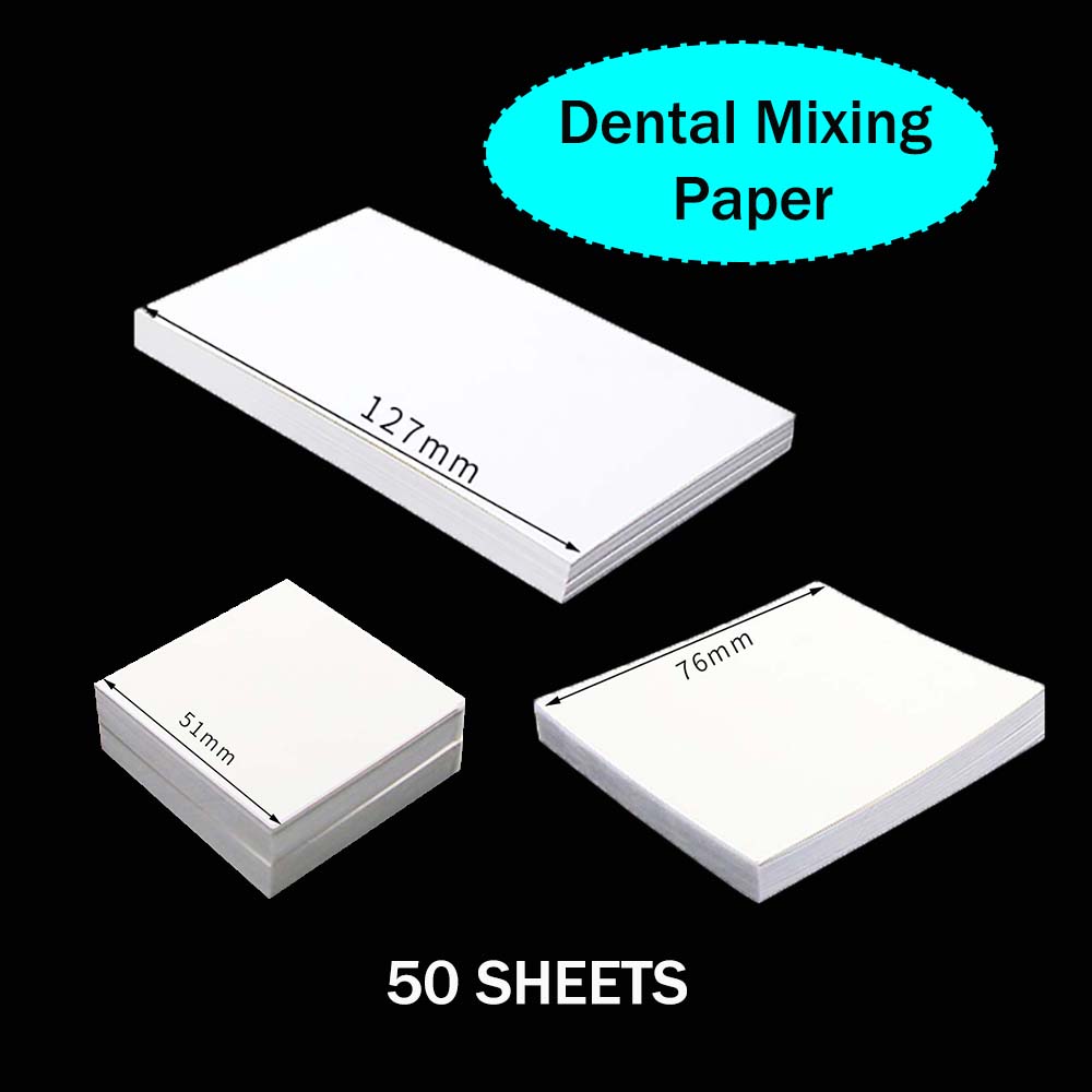 Best of 50Sheets Dental Disposable Mixing Paper Denture Laboratory Dentistry Tools Cement Powder Pad Dentist Material L / M / S Reviews & Tips