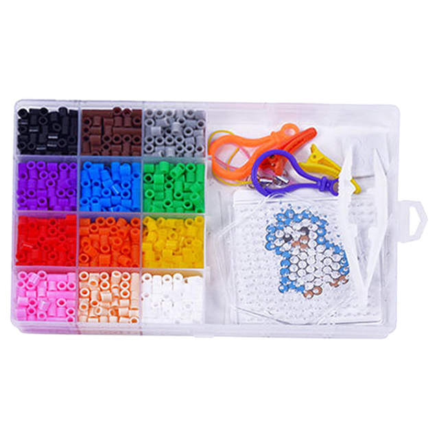 Hama Beads with Pegboards Ironing Paper Colorful Fuse Beads Kit