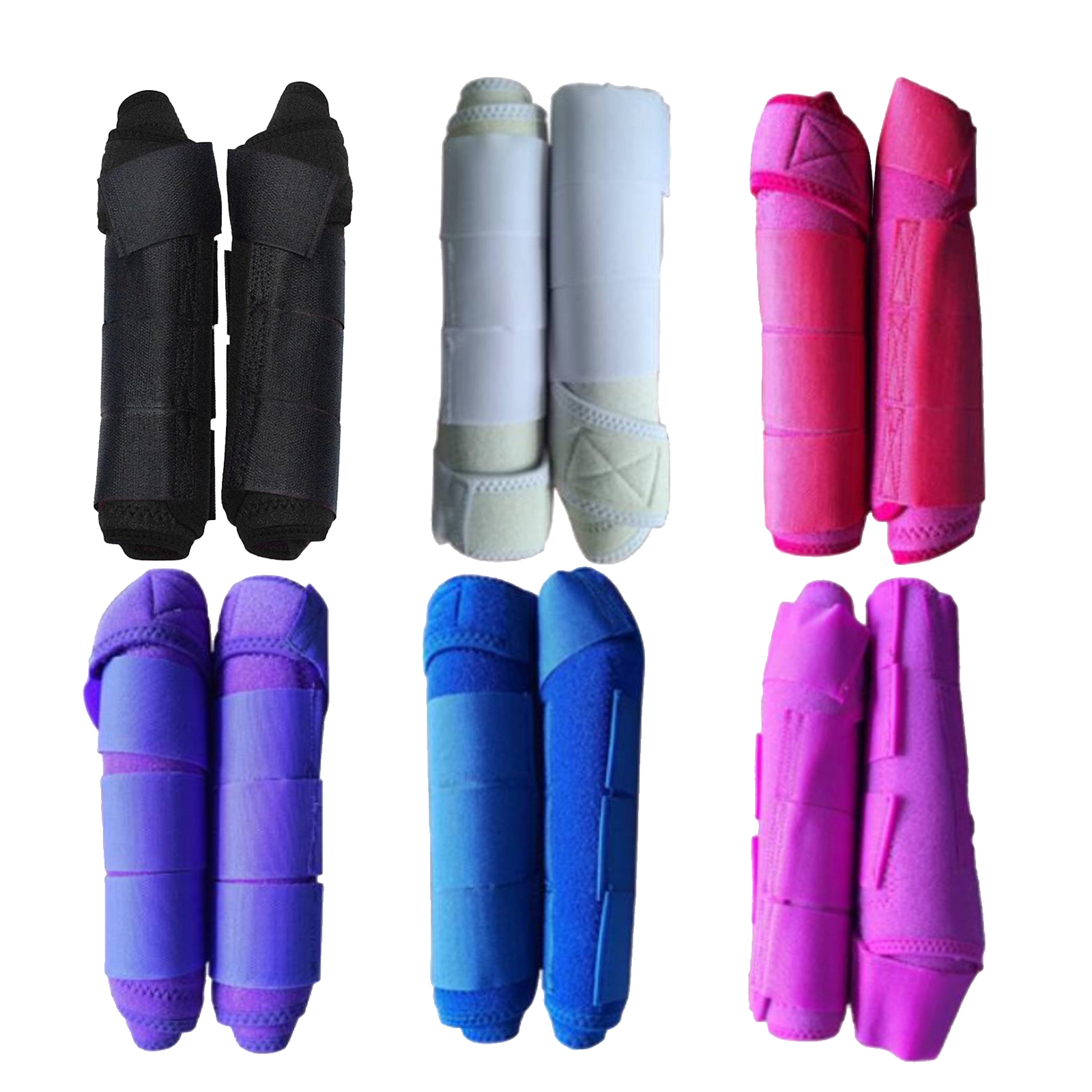 Horse Boots Equestrian Front Hind Tendon Boot Leg Protection, Horse Pony Jumping Boot Leg Protective Absorbing Breathable Boots