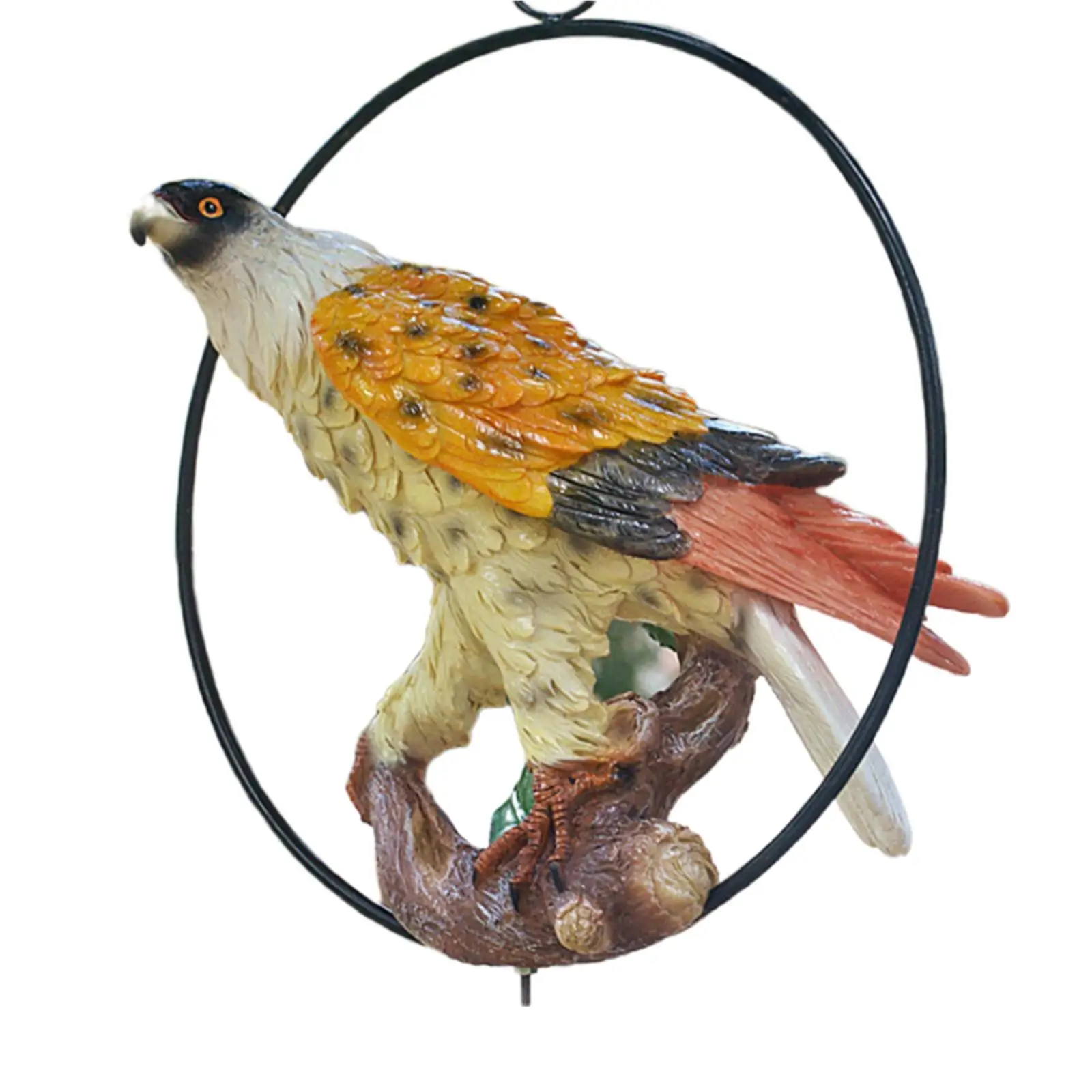 Eagle Decoration Ornaments Polyresin Lifelike Crafts Bird for Garden Outdoor Home