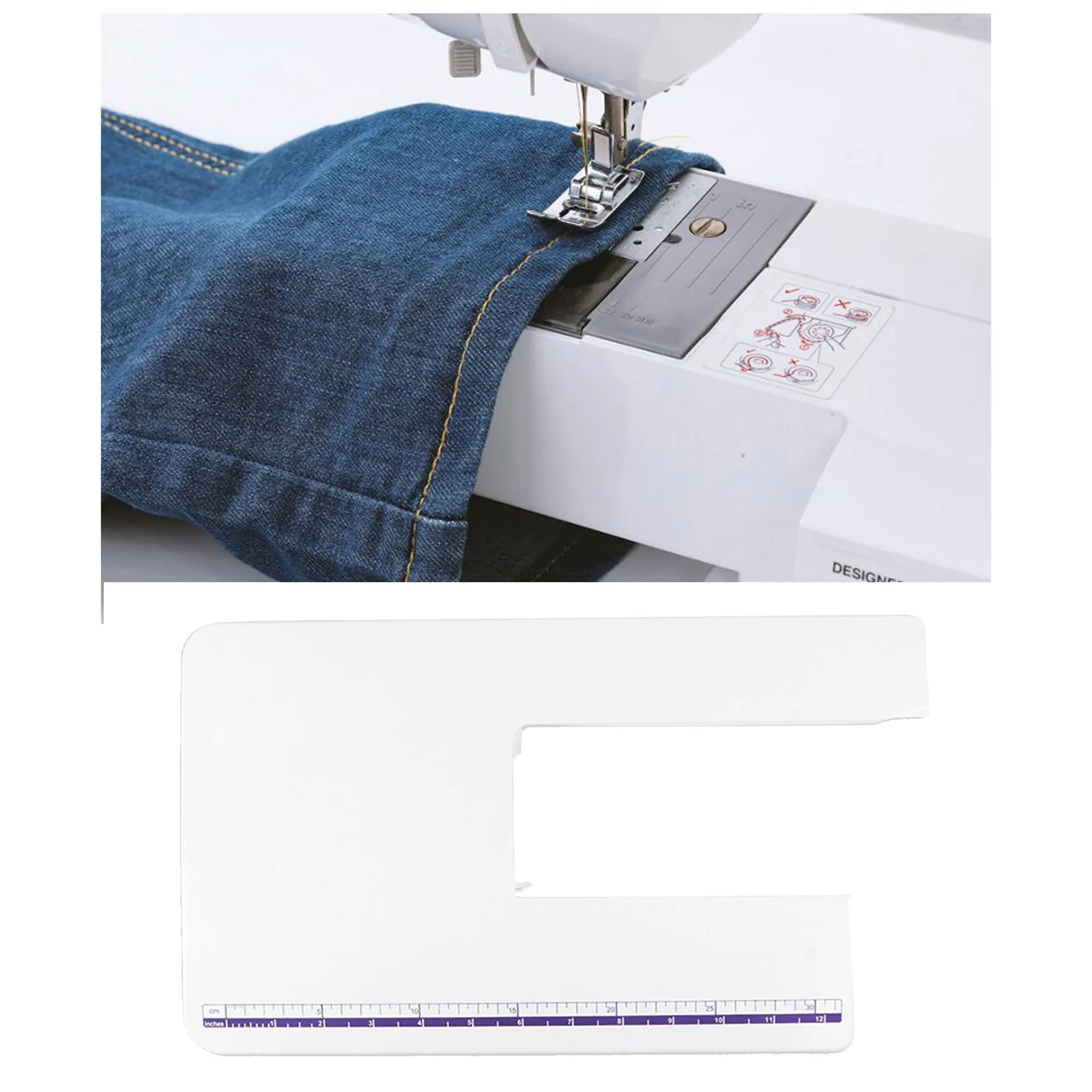 Sewing Machine Extension Table with Folding Legs, Quilting Machine Extension Board for Brother Machine Parts