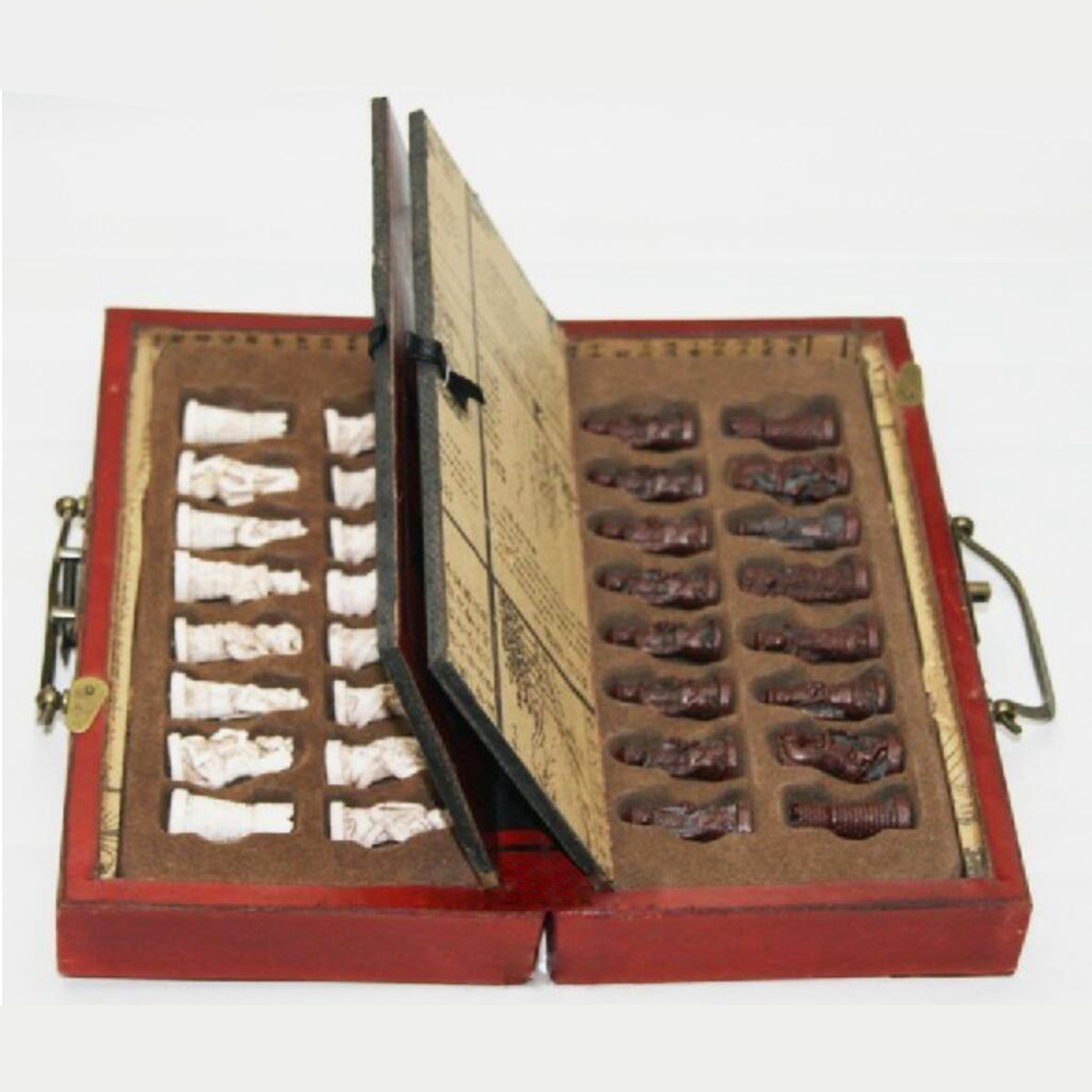 Portable Antique Chess Set Chess Pieces Birthday Gifts for Kids Adults