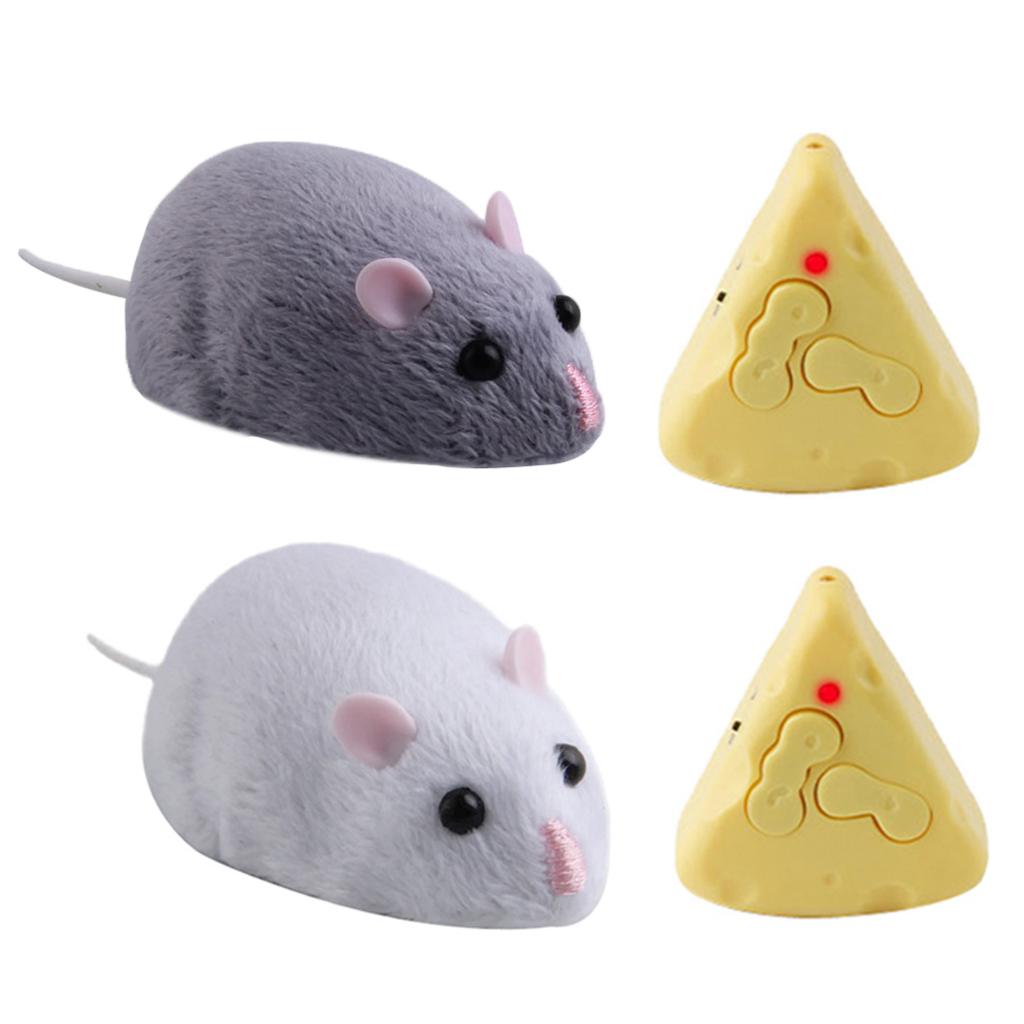 Electronic Movable Mouse Rat RC Toy Chew Training  Funny Toy