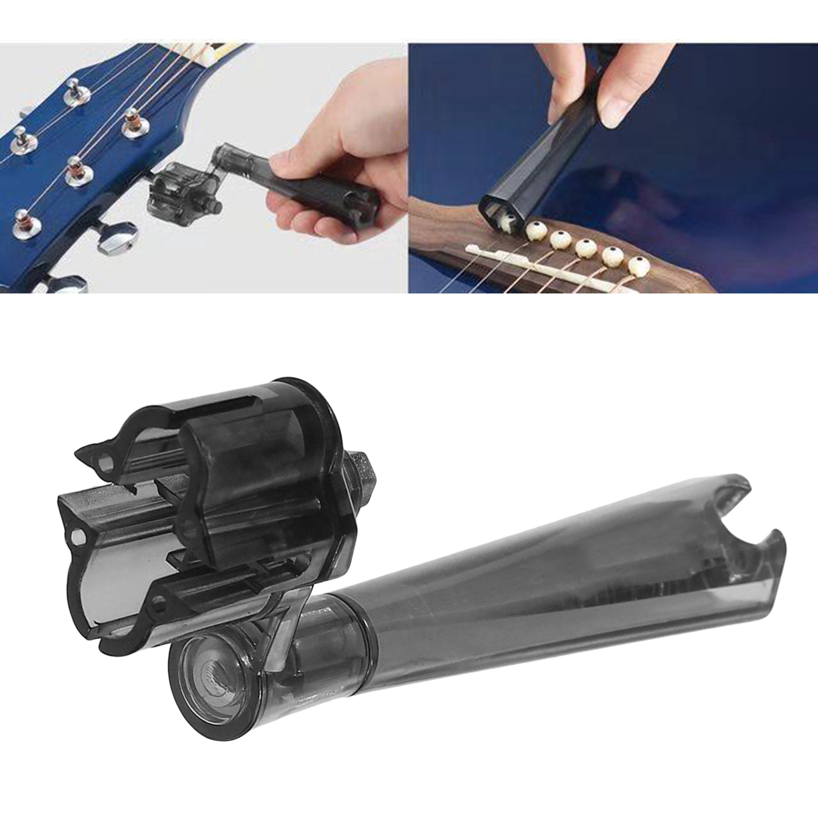 Acoustic Guitar String Winder Plastic Bass String Peg Winder Bridge Pin Puller Guitar Repair Maintenance Tool