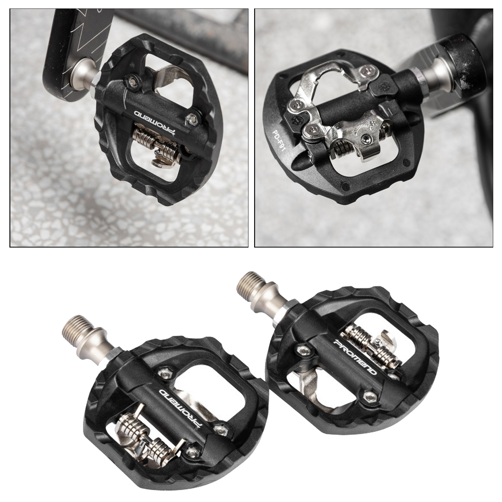Dual Function Platform Multi-Use Compatible with SPD Mountain Bike Bicycle Sealed Clipless Pedals Great for Touring Road Bikes