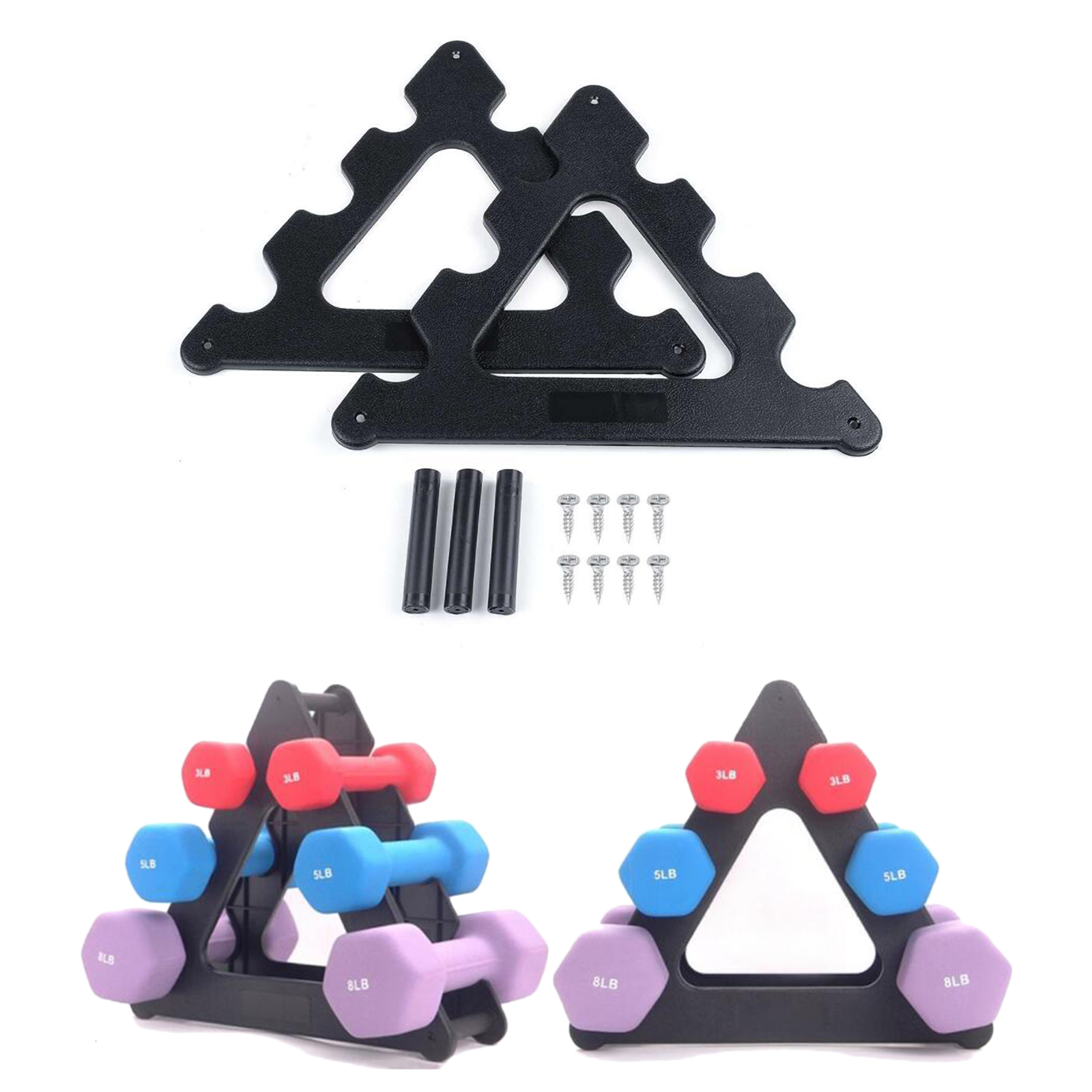 Barbell Dumbbell Rack, Sold Dumbbells Holding Tree, Organizer Space-saving Weights Holder