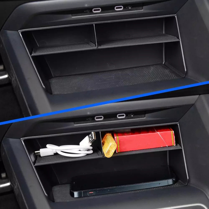 For Golf 8 MK8 2020 Car Center Console Storage Box Tray Divider Organizer Box Container Holder