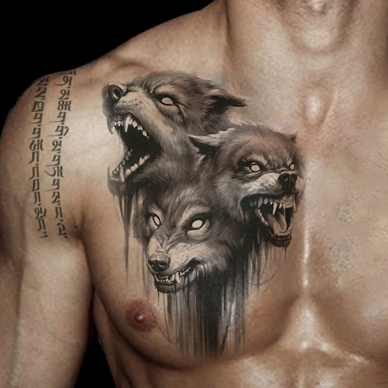 Best of Wolf Totem Tattoo Stickers Waterproof And Sweat Lasting Men Women Personality Fake Tattoo Flower Arm Chest Art Temporary Tattoo Reviews & Tips