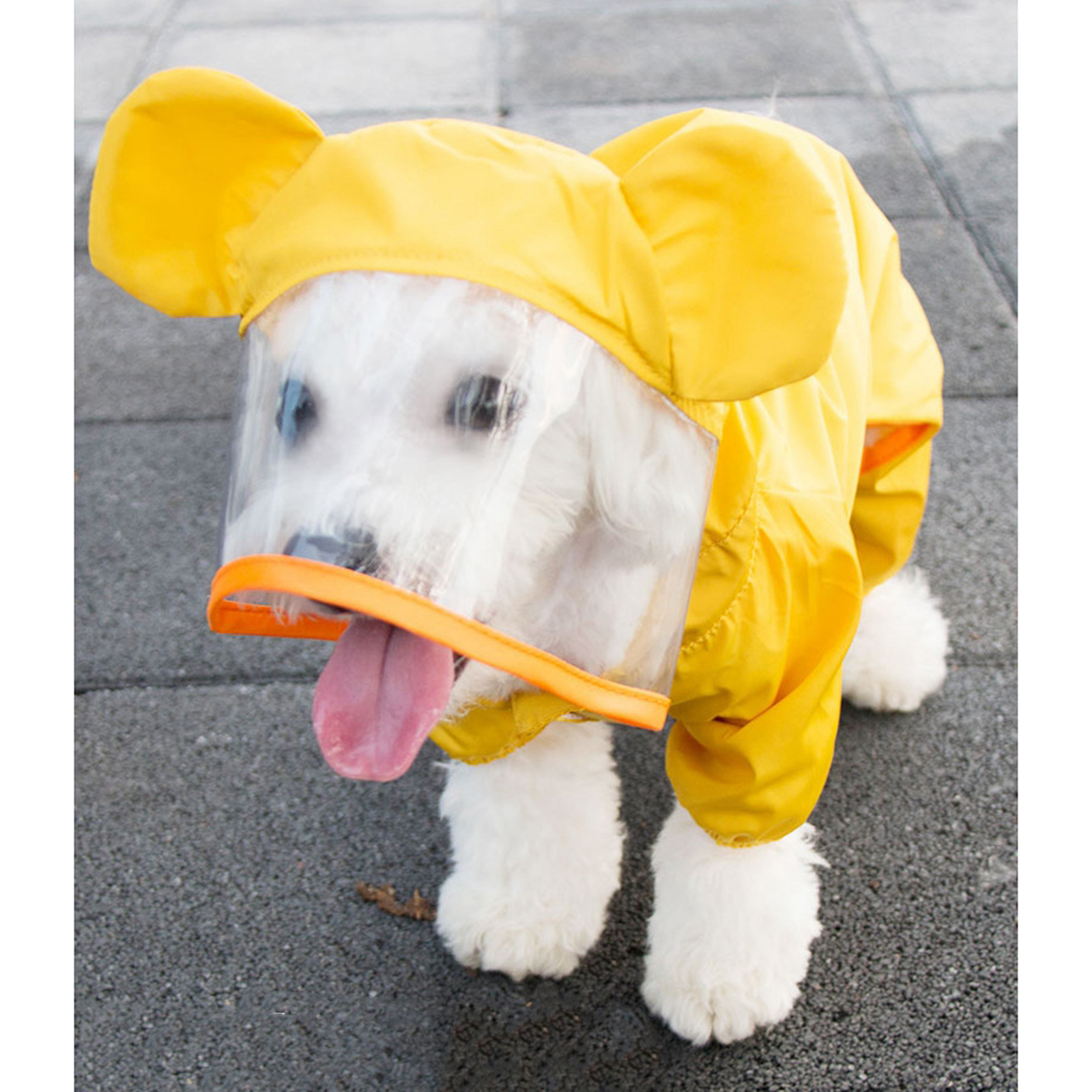 Dog Raincoat Pet Clothes Dog Clothing Waterproof Jumpsuit Jacket Poodle Bichon Pomeranian Schnauzer Corgi Teddy Coat
