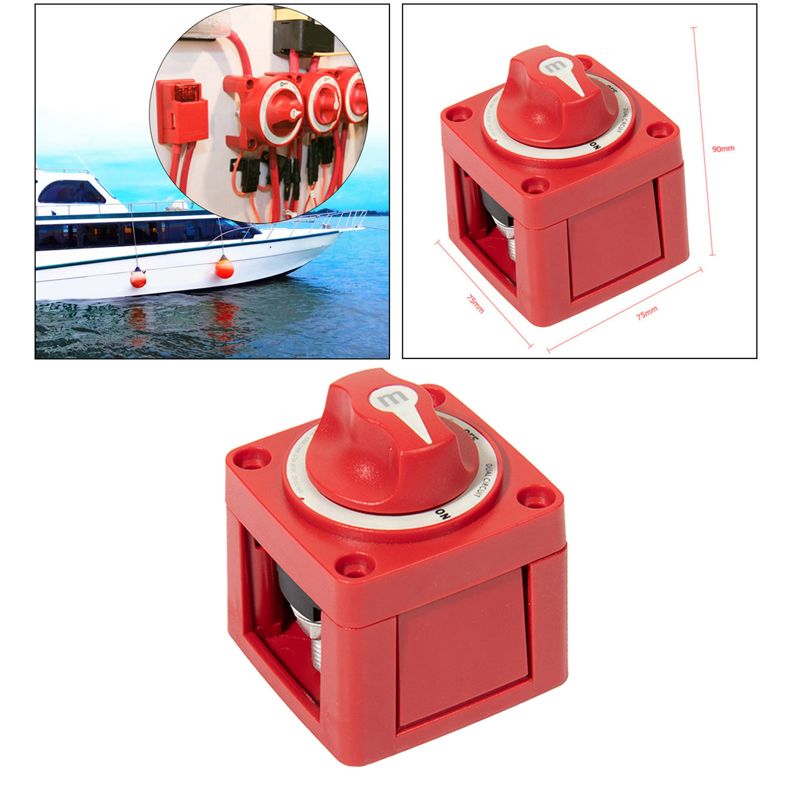 300/1250 Amp Battery Switch Battery Power On/ff Switch Car Vehicle Boat
