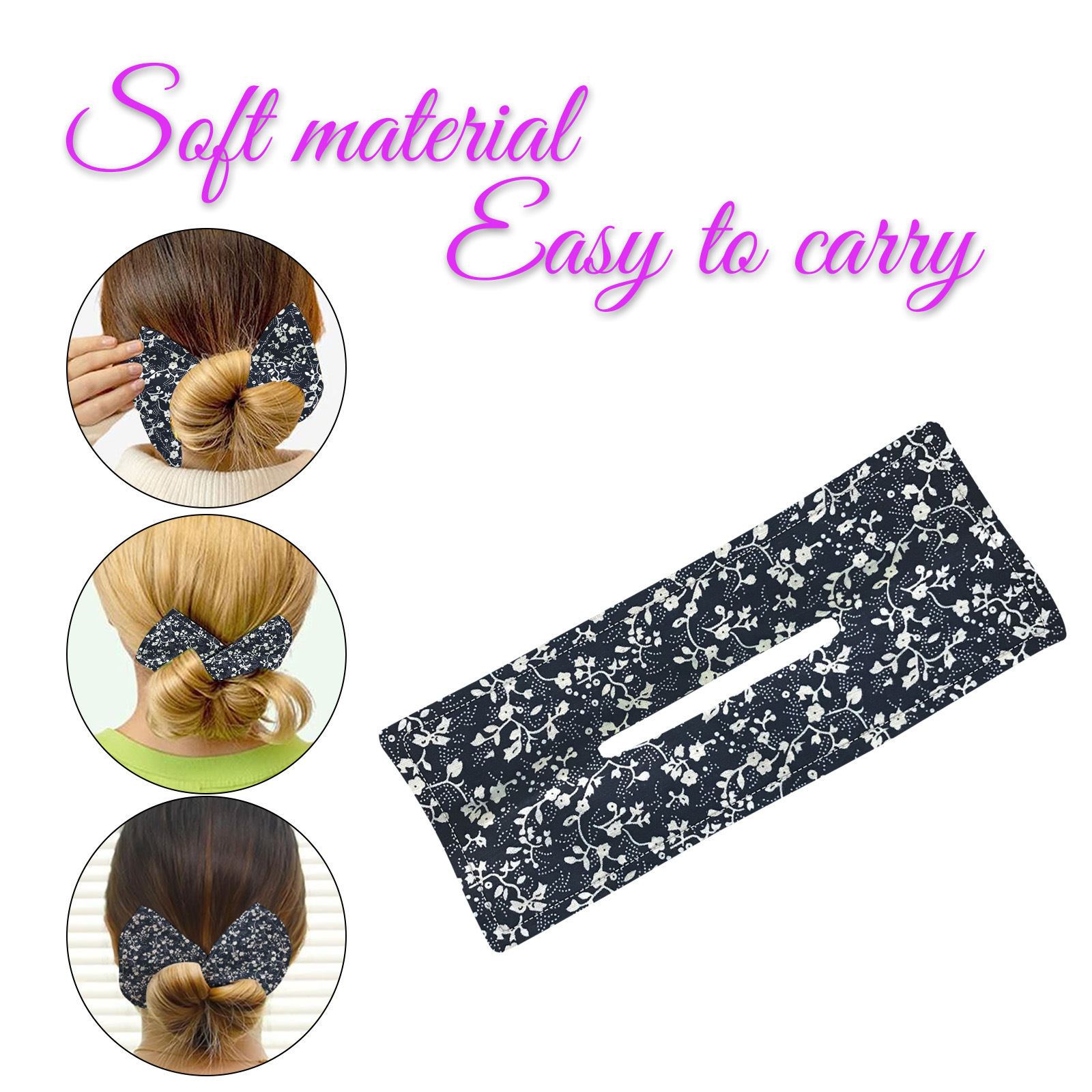 1 6pcs menina cabelo bun maker francês