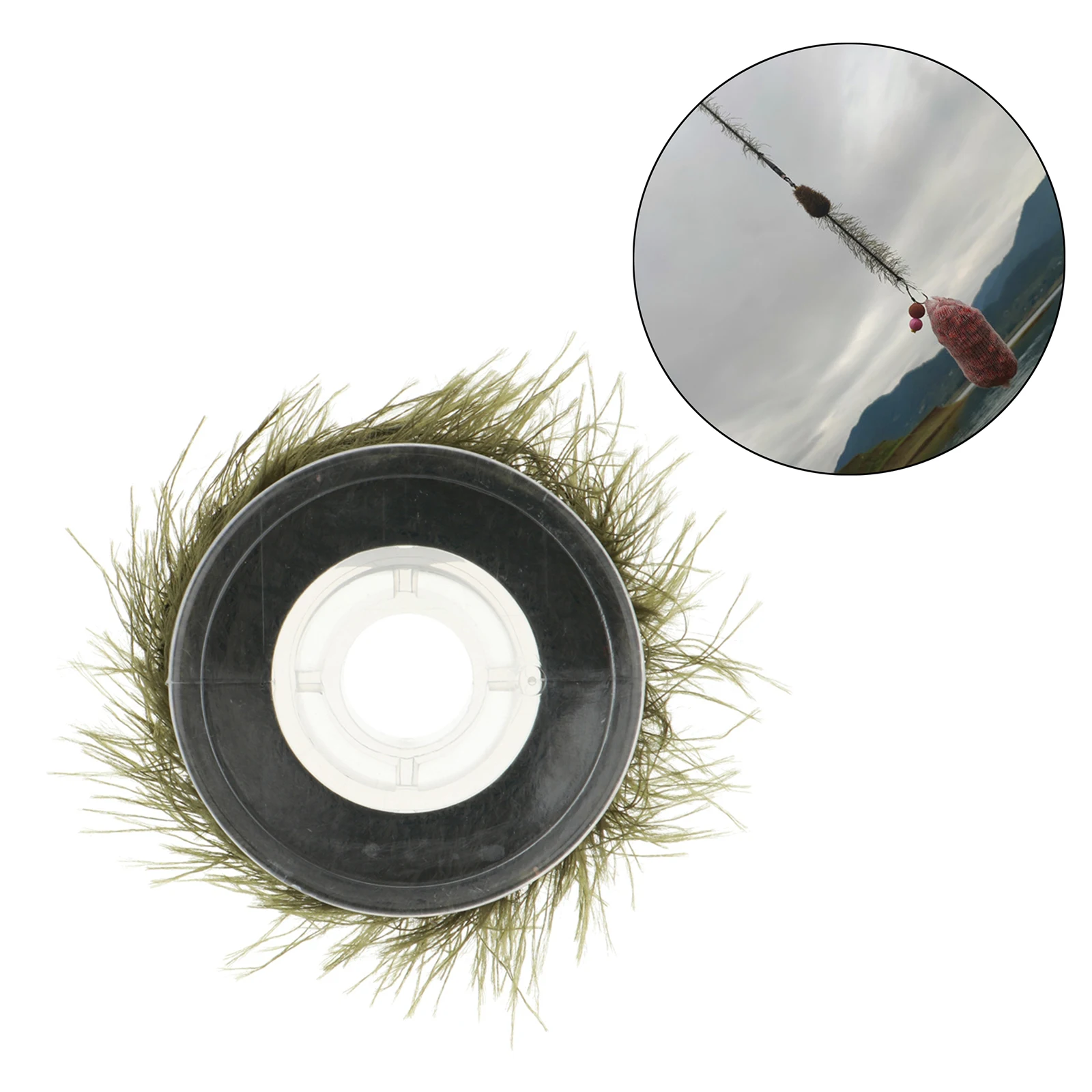 Seaweed Carp Rigs Fishing Hook Rig Fishing Terminal Tackle Synthetic Fiber, Easy to Install