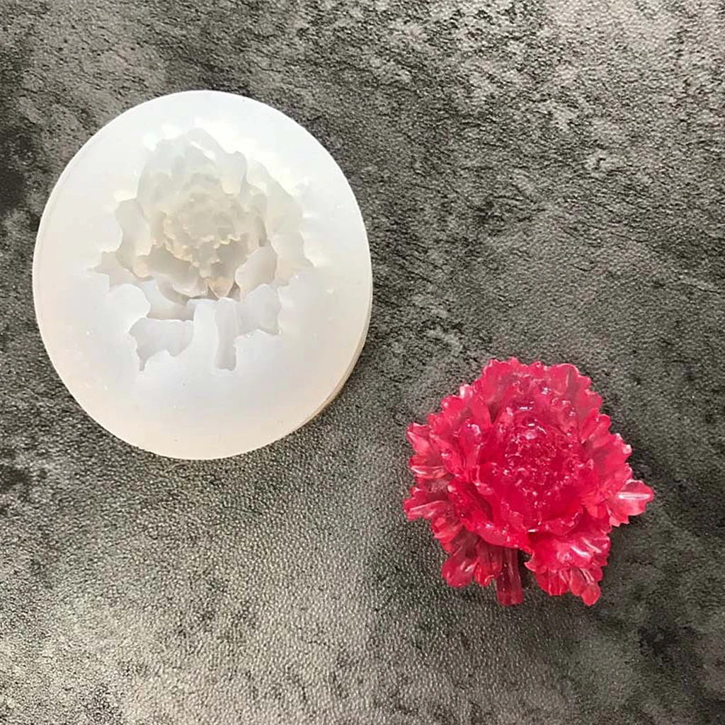 3D Rose Shape Silicone Mold for Homemade Soap Food Cake Resin Jewelry Charms