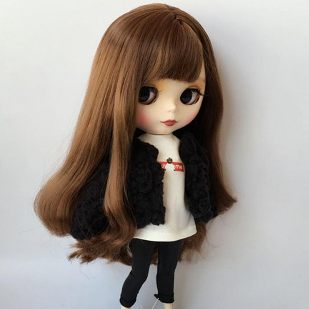 Stylish Plush Coat Jacket Top Clothes For Blythe Licca Pullip Causal Outfit