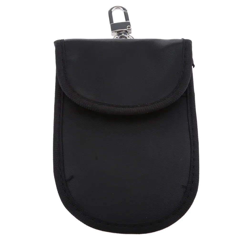 Rfid Key Fob Protector Bag, Car Key Phone Fob Pouch Fob Blocker Protector Signal Blocking Bag Pocket Black