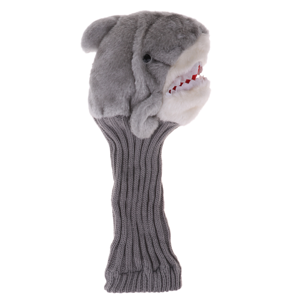 Novelty Headcovers Shark Neck Golf Driver Head Covers Wood Club Cover For Driver Fairway Hybrid 27 x 17 cm