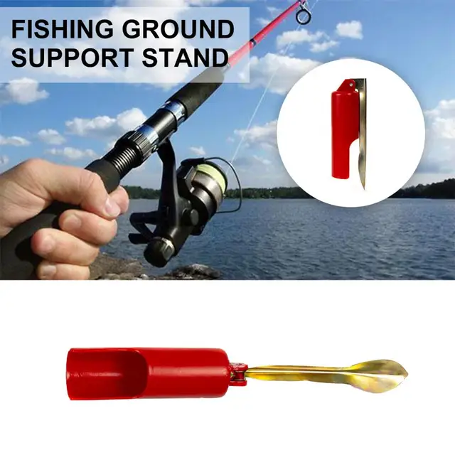 Fishing Pole Holder Red Foldable 32cm PE Plastic Metal Fishing Rod Holder  Fishing Accessories Fishing Rod Holder - AliExpress