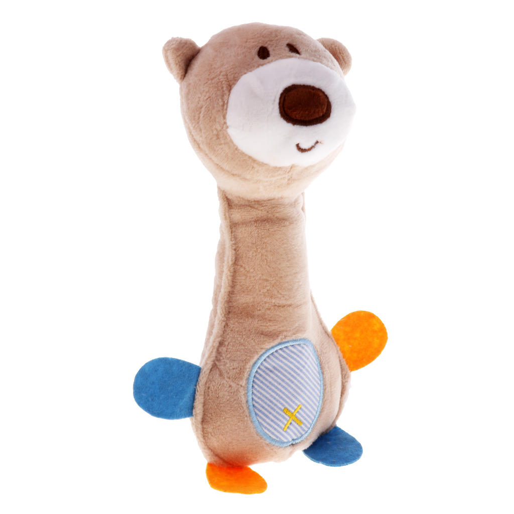 Infant Stuffed Animal Baby Hand Rattle BB Soft Plush Toy Doll