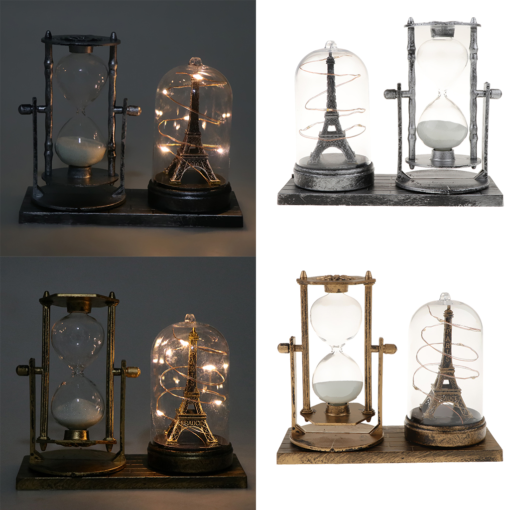 Hourglass Sand Timers - Combination of Tower and Sand Hourglass Decorative Ornament Art Crafts Housewarming Gift
