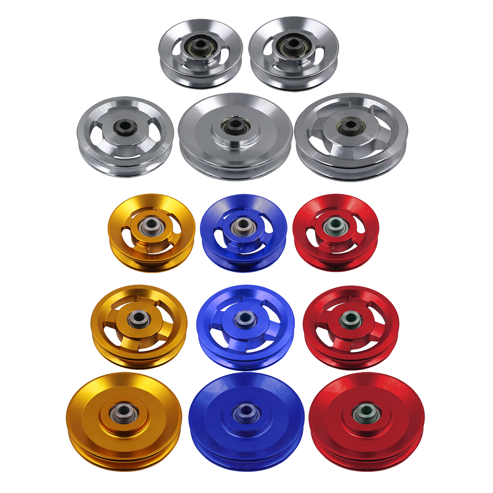 Universal Aluminium Alloy Bearing Pulley Wheel Gym Accessory for Fitness Equipment