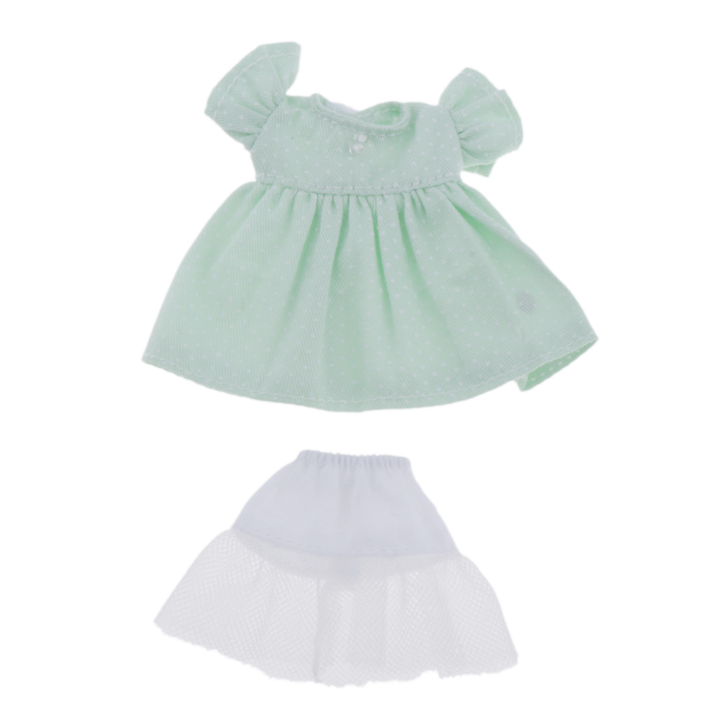 1/12 Fashion Doll Clothes Dot Dress Petit Skirt Buy for Costume Mini Blythe