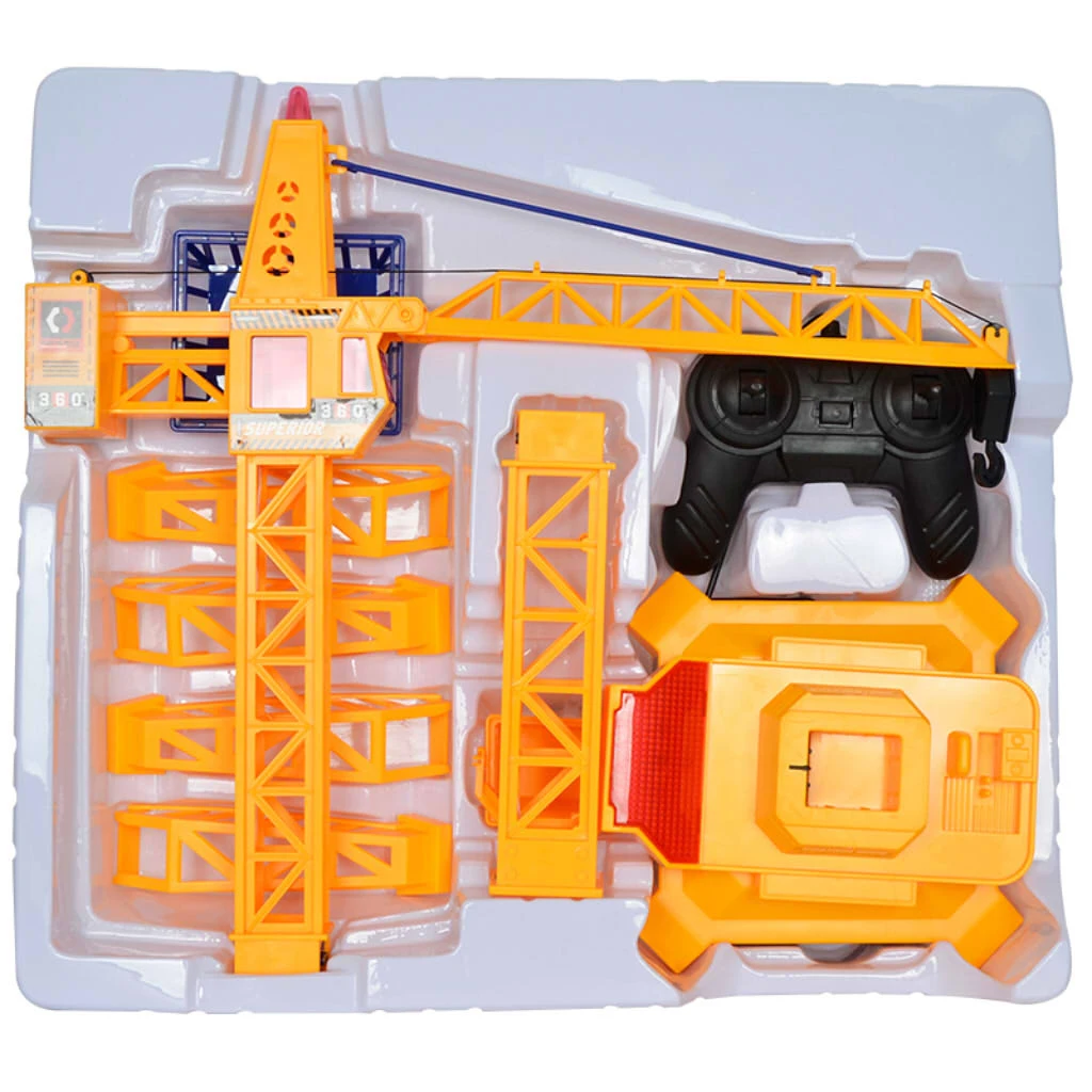 Remote Control  Construction Crawler Crane Engineering Vehicle Model Kids Educational Toy