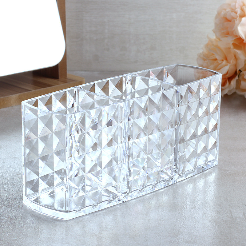 Acrylic Cosmetic Storage Box Makeup Brush Holder Organizer Lipstick Eyebrow Pencil Bathroom Storage Display Stand Diamond 21 Acrylic Cosmetic Storage Box Makeup Brush Holder Organizer Lipstick Eyebrow Pencil Bathroom Storage Display Stand Diamond