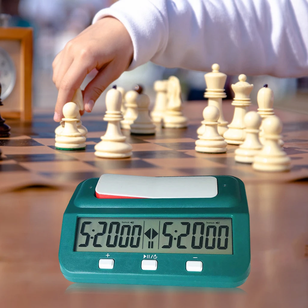 Digital Board Game International Chess Clock Timer Count Up Down with Tournament and Bonus Time