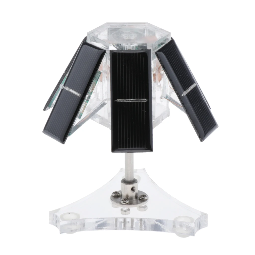 Solar Mendocino Motor Magnetic Levitating Educational Model with Vertical Stand - Physics Mechanical Learning Tool