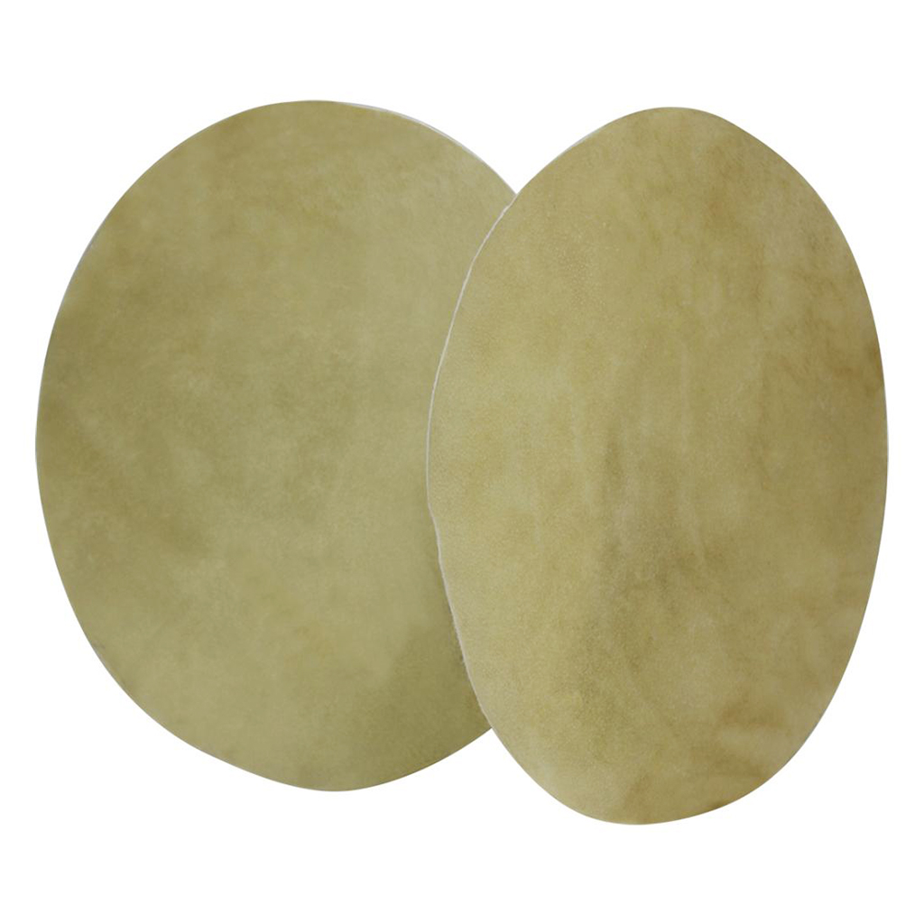 Set Of 2 PCS Drum Head Buffalo Skin 33cm Round African Drums Replacement Parts