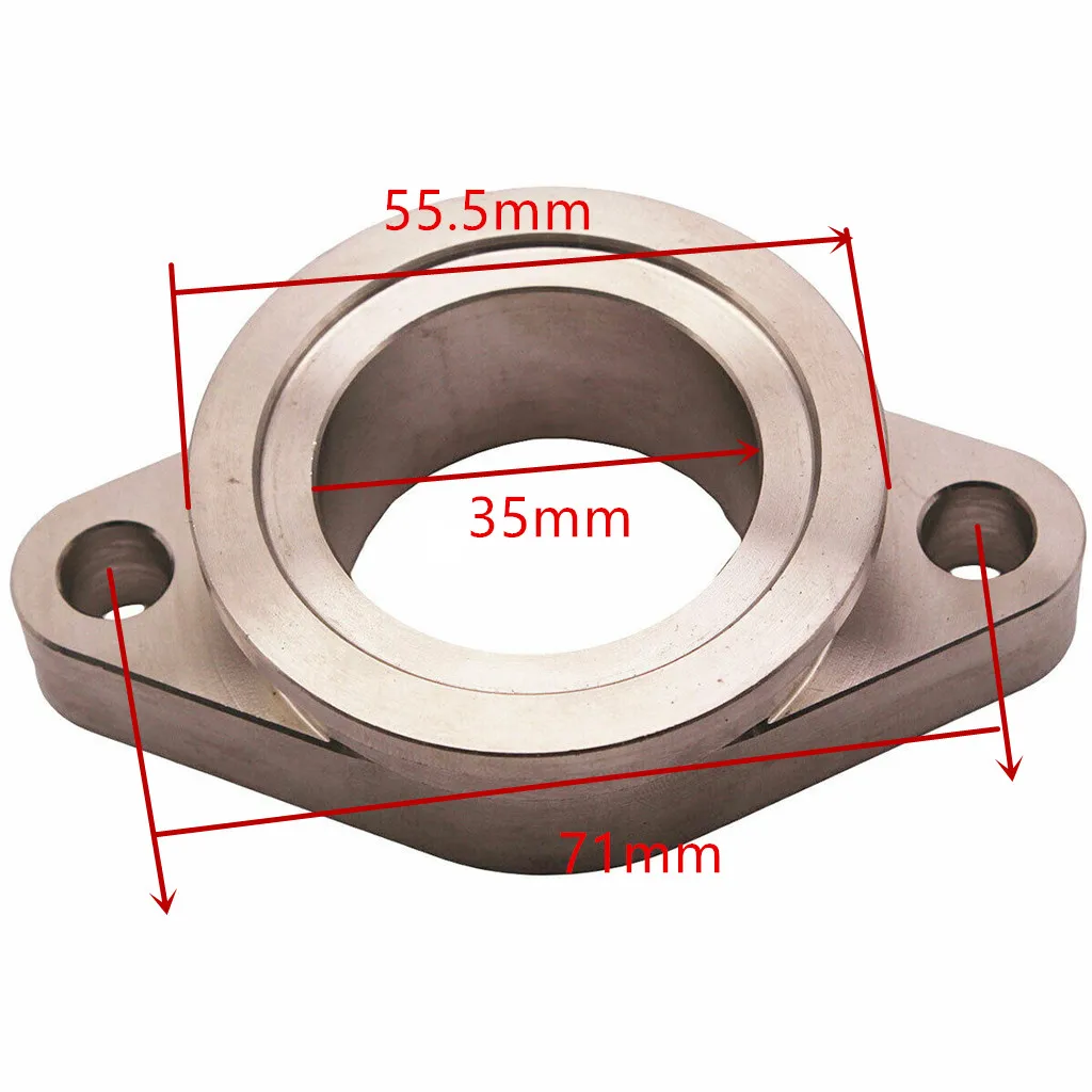 304 Stainless Steel 38mm V Band Wastegate To 2 Bolt Manifold Adapter Flange Fit For 38MM V Band Wastegate (MV-S)