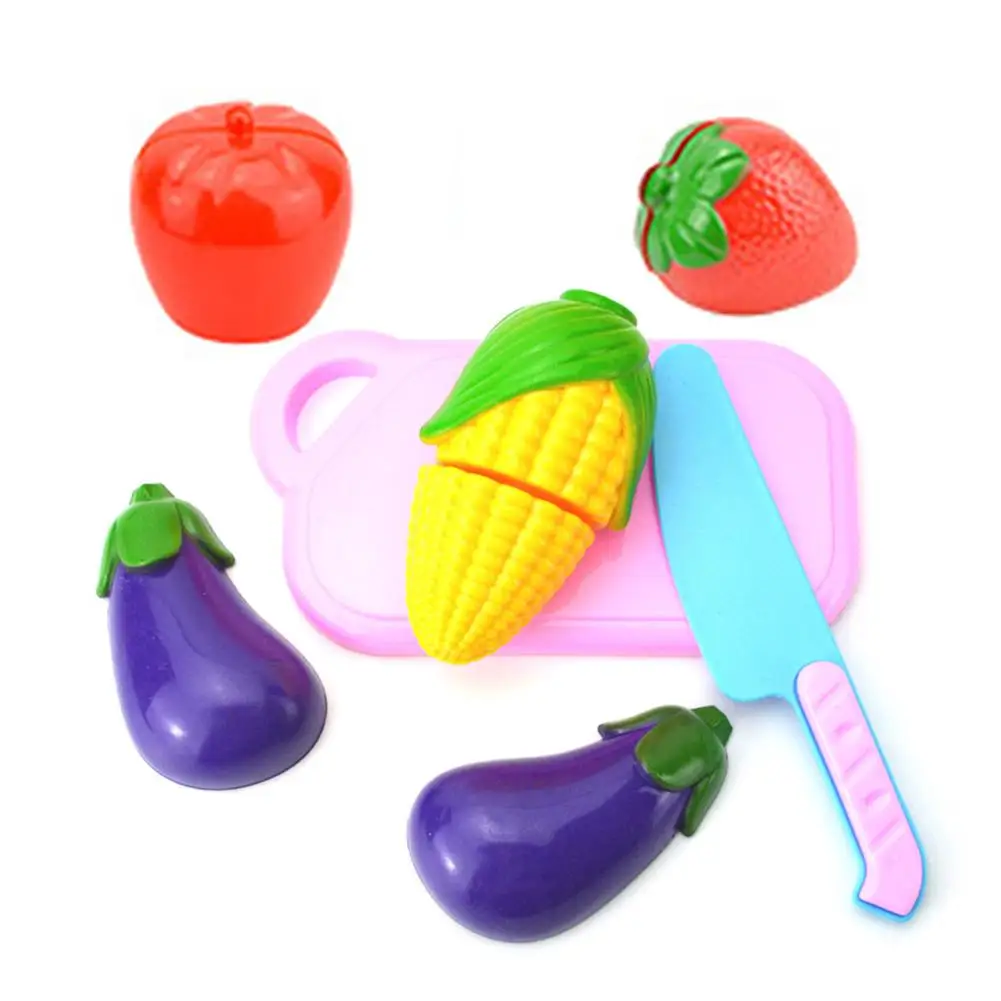 Fruit Vegetable Food Cutting Set Reusable Role  Pretend Kids Educate Toy Details about   IC 