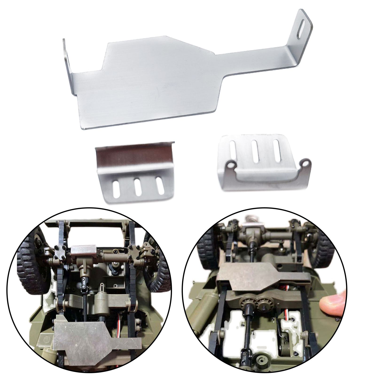 Chassis Armor Guard Plate for FMS ROCHOBBY 1941 Willys Jeep DIY Accessory