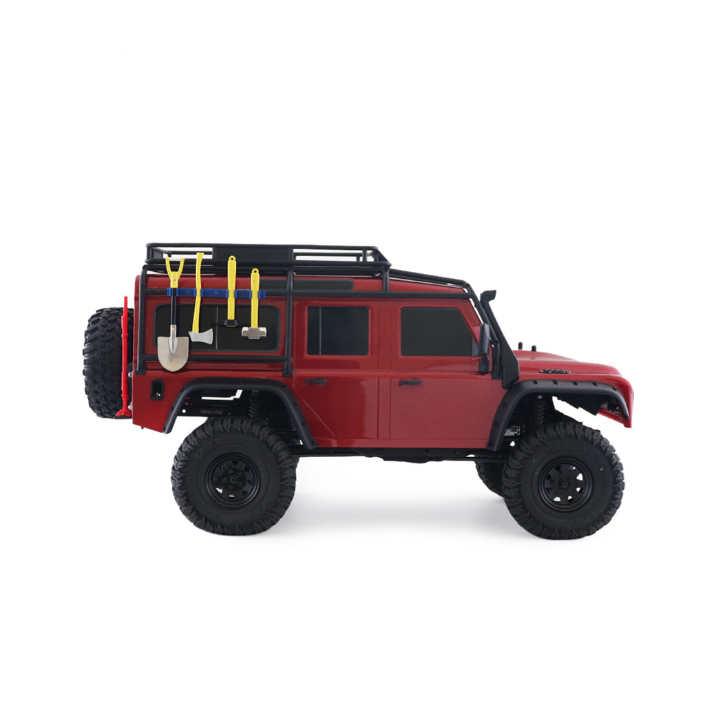 4Pcs/Set 1/10 RC Car Simulation Tools Decoration with Shovel/Hammer/Hoe/Axe