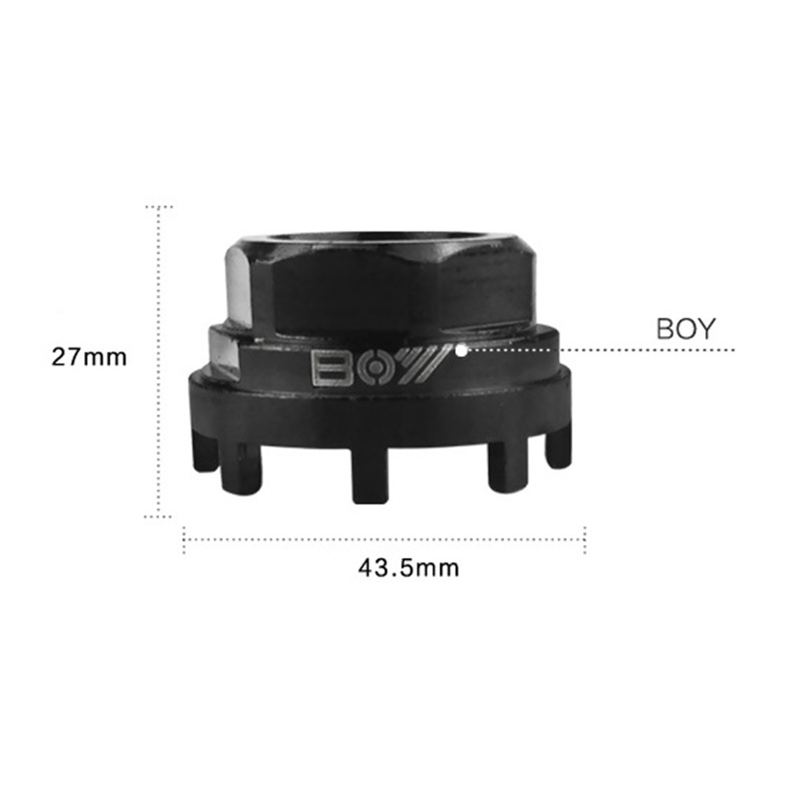 MTB Bike Bottom Bracket Remover Mountain Road Bicycle BB Extractor Tool for Removing 8-Notch Bottom Bracket Cups