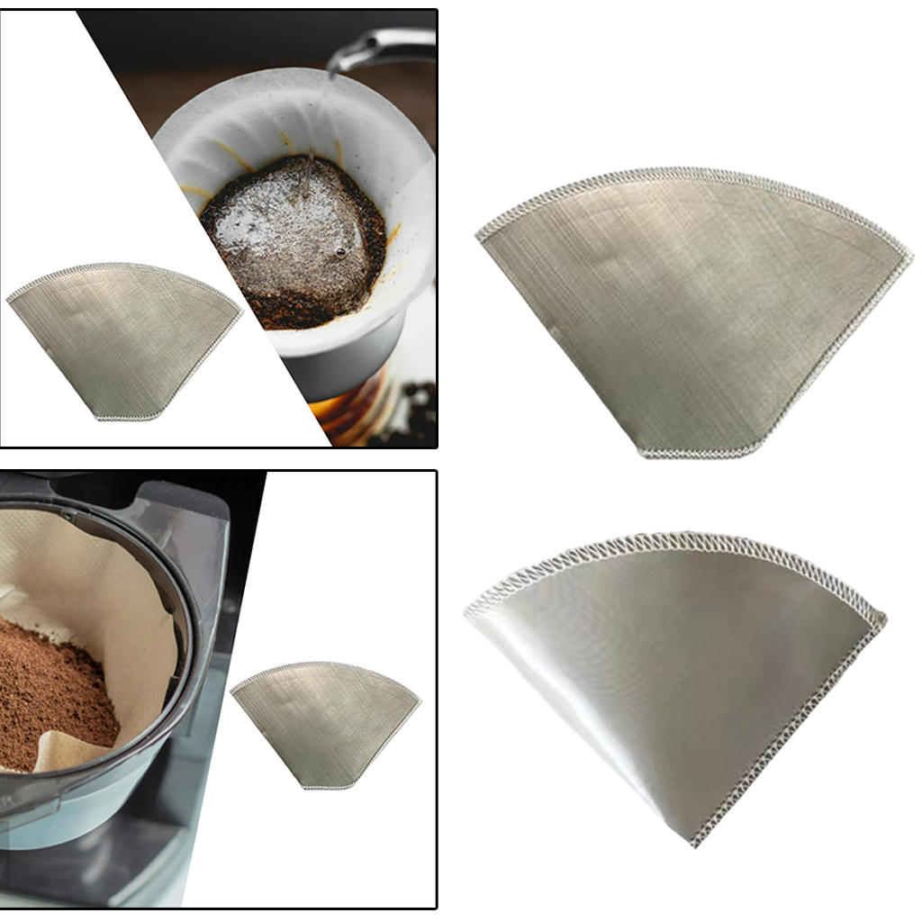 Paperless Stainless Steel Coffee Filter Eco-Friendly Flexible Mesh Coffee Filters for Hario Other Carafes