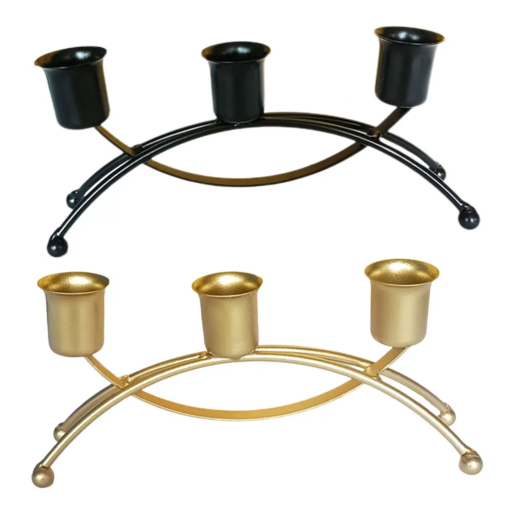 Nordic Style Candlestick Holder for Taper Candles Table Romantic Candelabra for Wedding Birthday Dinner Home & Bar Decorative