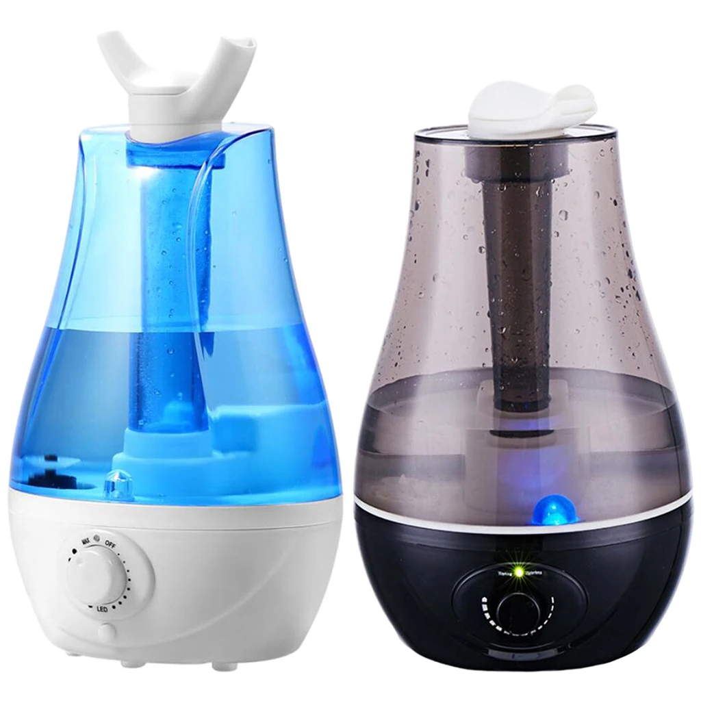 3L Water Tank Cool Mist Humidifier 360 Rotation Nozzle Ultrasonic for Bedroom Whole House Babies Nursery Home Bathroom