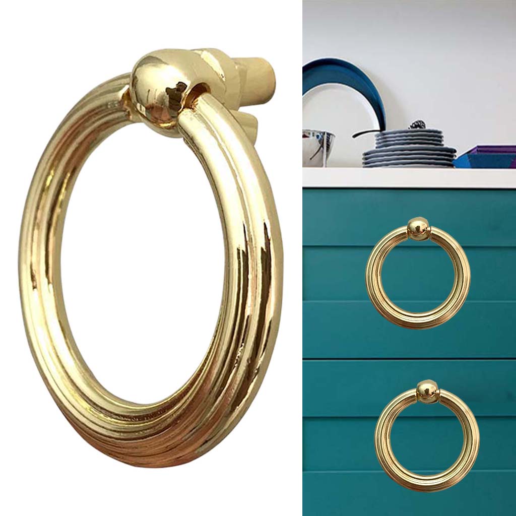Pulls for Dresser Drawer Ring Pulls Furniture Hardware Brushed Gold Wardrobe Door Handles