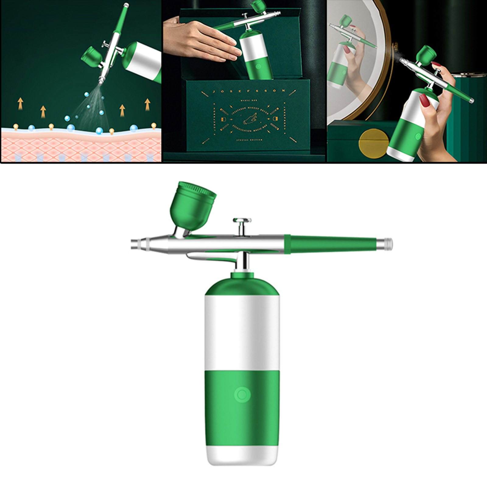 Oxygen Injection Airbrush Makeup Nano Mist Sprayer for Makeup Skin Care Tool Spray Water Shine Skin Boost Face Skin Absorption