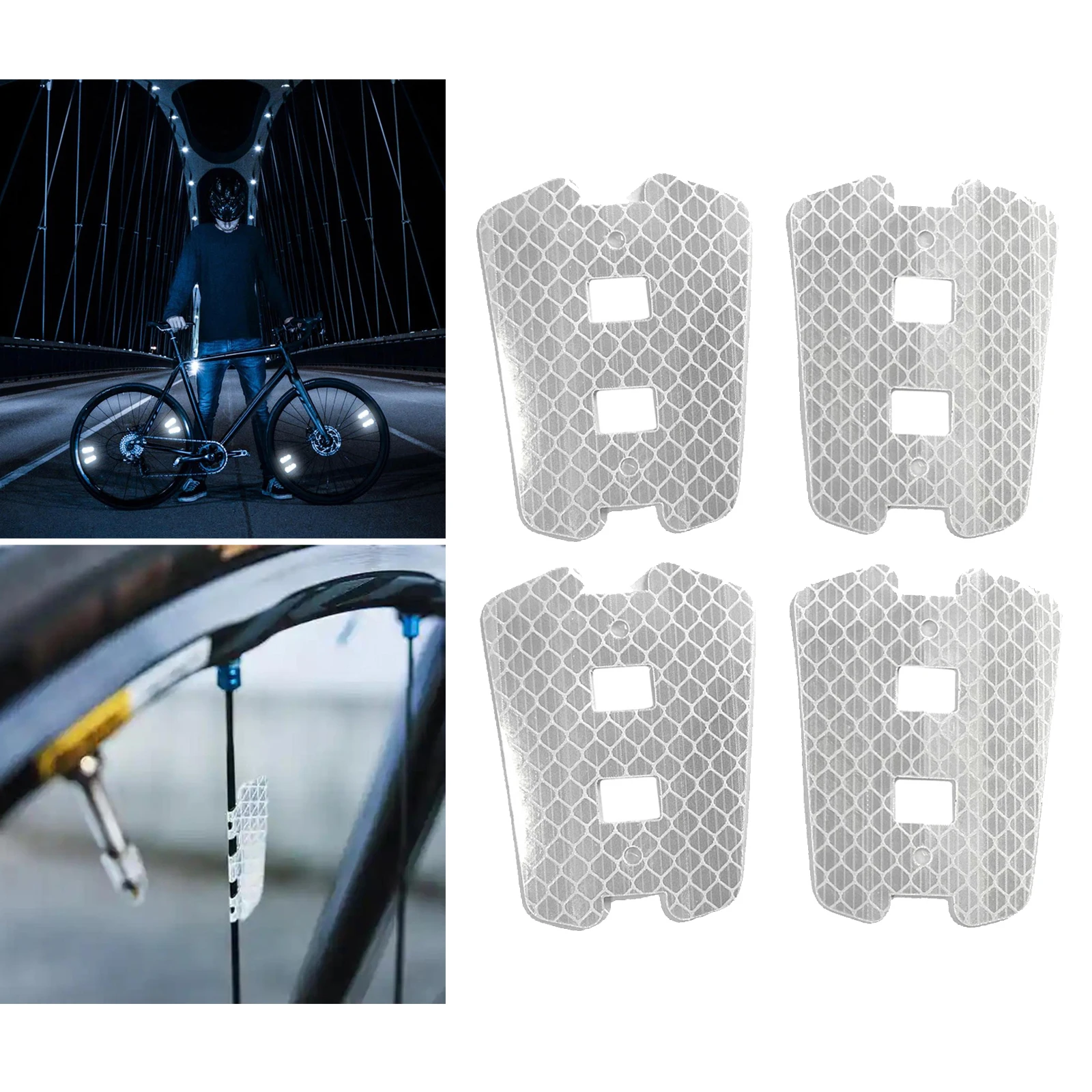 4pcs Rolling Parts with Style Performance  Reflector for Car
