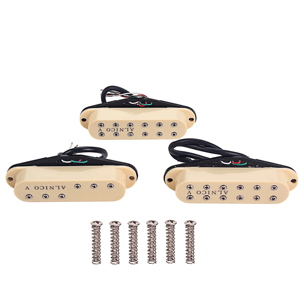 1 Set Electric Guitar Neck+Middle+Bridge Dual Coils Pickups Cream Plastic Cover DIY