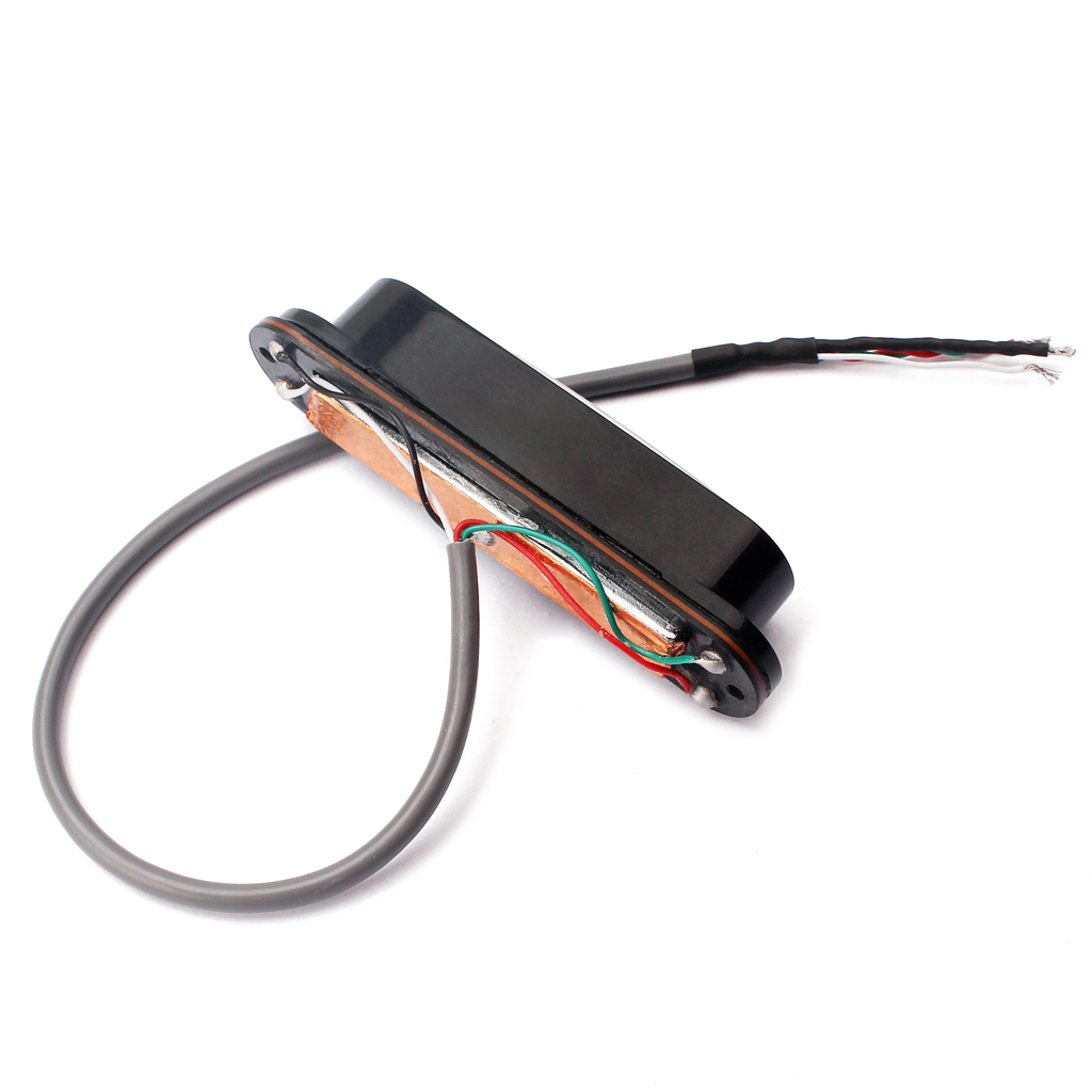 Prewired Dual Hot Rails Pickup Black Cover for Electric Guitars Replacement Part DIY
