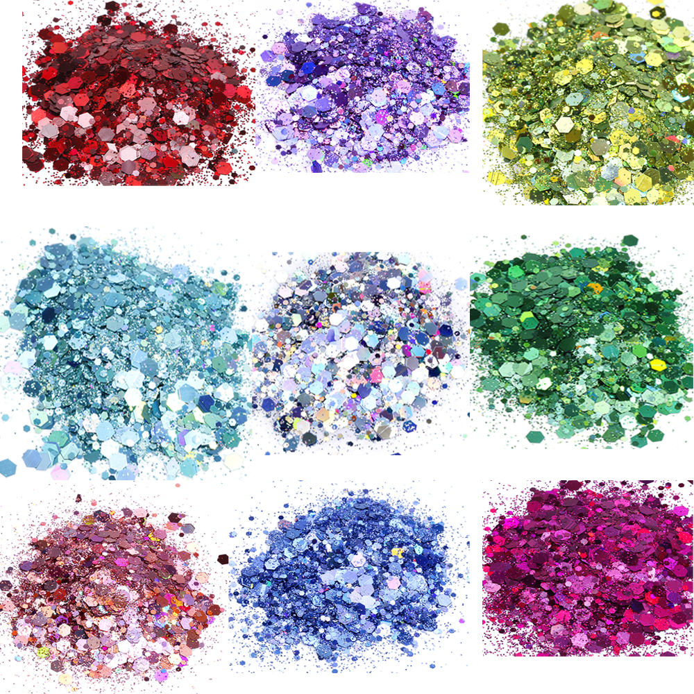 Best of Glitter 1kg Holographic Flocked Glitter 1000g Bulk Chunky Fine Mixed Nail Art Glitter CHUNKY GLITTER MIXED HOLOGRAPHIC Sequins Reviews & Tips