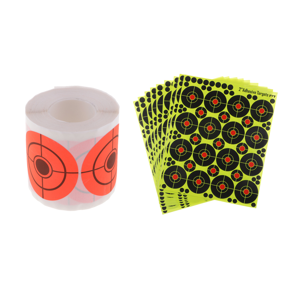 410pcs Paper Target Self-adhesive Archery Shooting Target Stickers for Hunting Archery Arrow Training Shoot Accessories