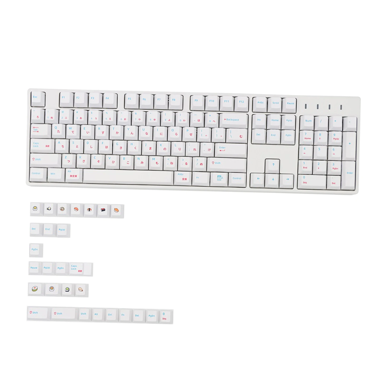135 Keys Japanese PBT Keycaps Replacement Set Keyboard Accessory Suitable for Cherry MX Mechanical Gaming Keyboard Accessories